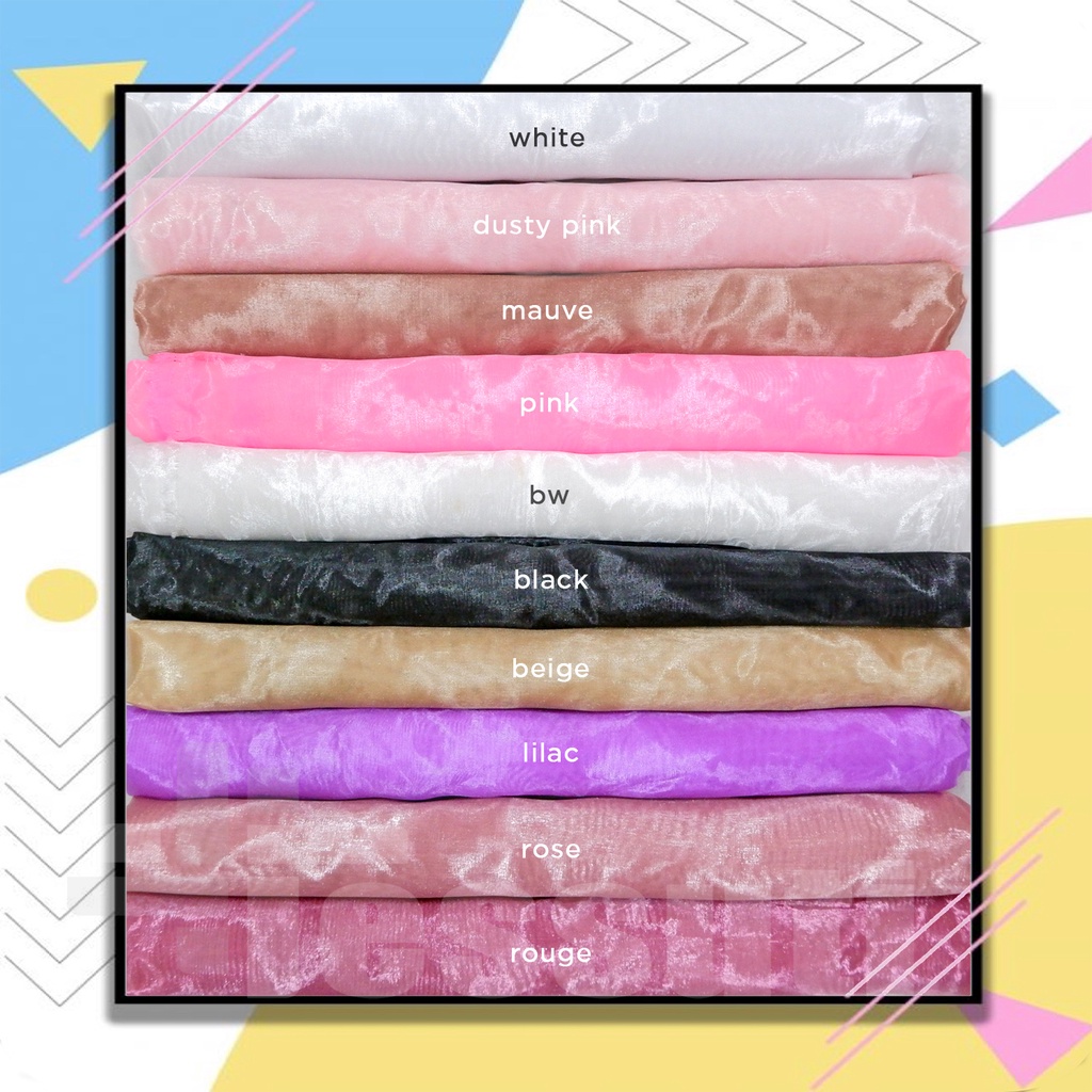 KAIN ORGANDI SILK / KAIN KACA IMPORT