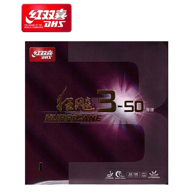 DHS Double Happiness Karet / Rubber Hurricane 3-50 (LICIN)