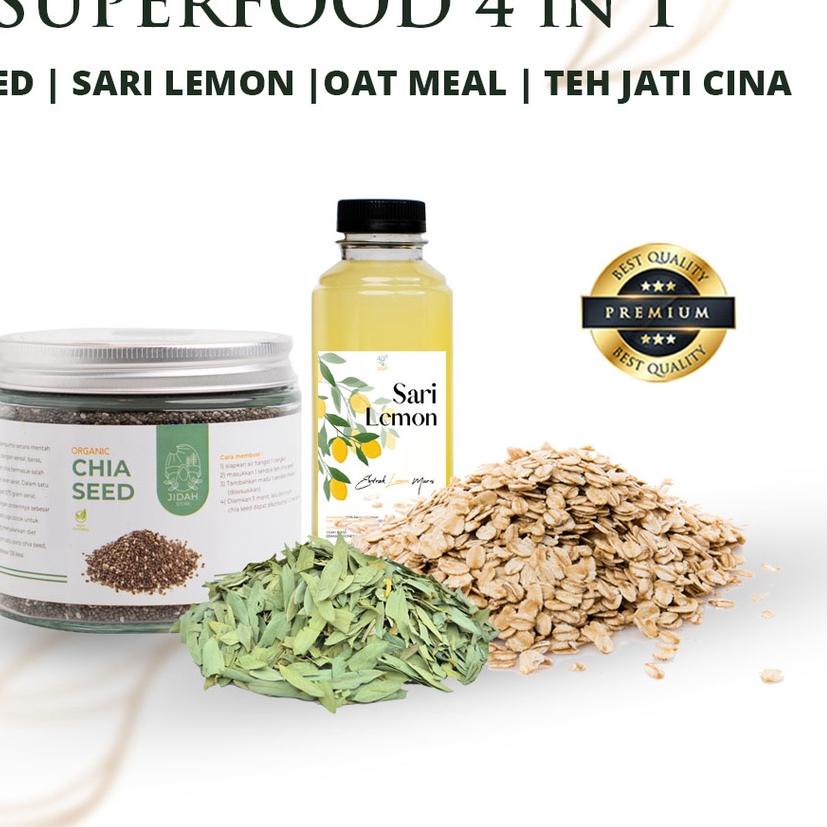 

♟ Paket Diet Super Food Asli Chia Seed biji chia Asli non GMO ✥