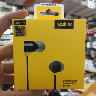 Headset Handsfree Earphone Realme Magnet Buds Super Bass With Mic