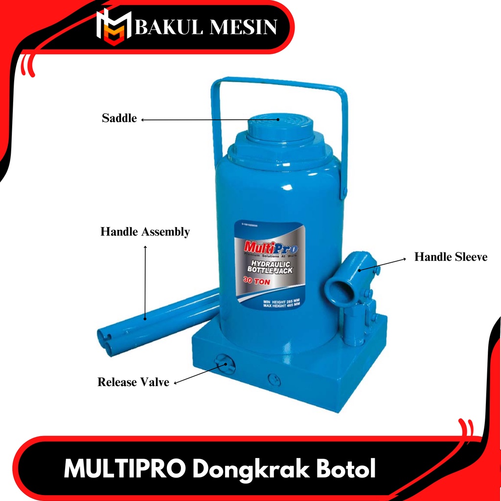 MULTIPRO Bottle Jack Dongkrak Botol 100Ton MULTIPRO hydraulic jack 100 Ton