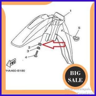HARGA PER BIJI KARET GROMMET SPAKBOR SEPAKBOR SLEBOR DEPAN YAMAHA JUPITER Z 2003-2009 BURHAN GUWEK.