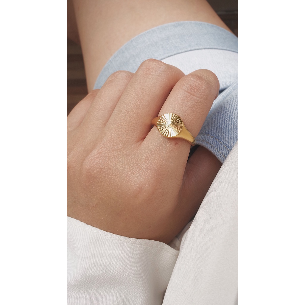 (CINCIN ANTI KARAT) ELORA RING - STAINLESS STEEL