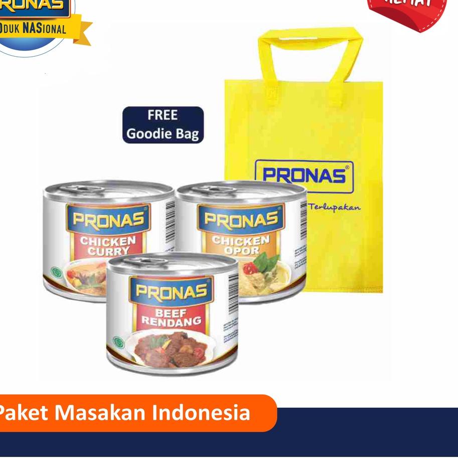 

♚ PRONAS Paket lengkap Masakan Indonesia Free Tote Bag ➱