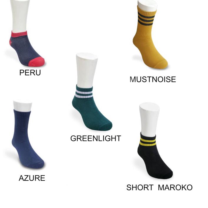 ☂ Paket crew socks 5 pasang ◊