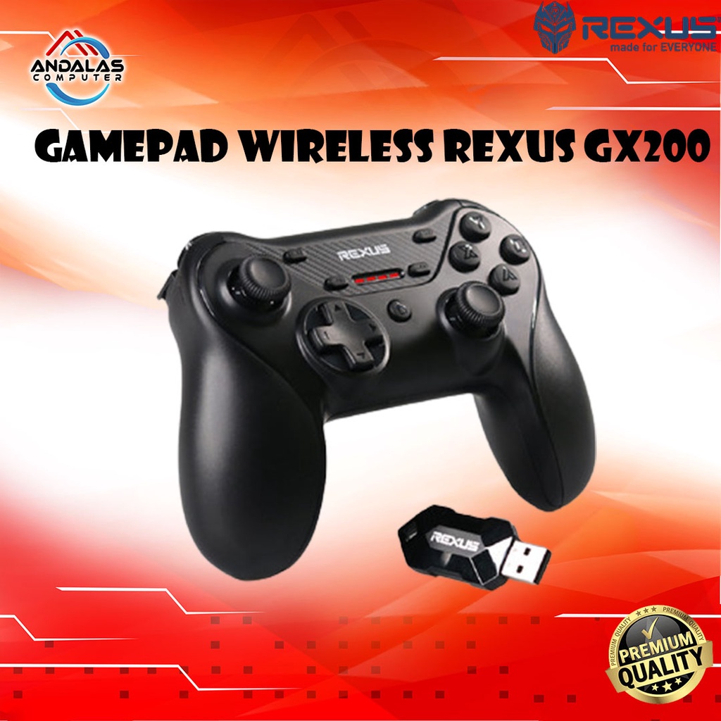 GAMEPAD JOYSTIK WIRELESS REXUS GLADIUS GX-200 ORIGINAL