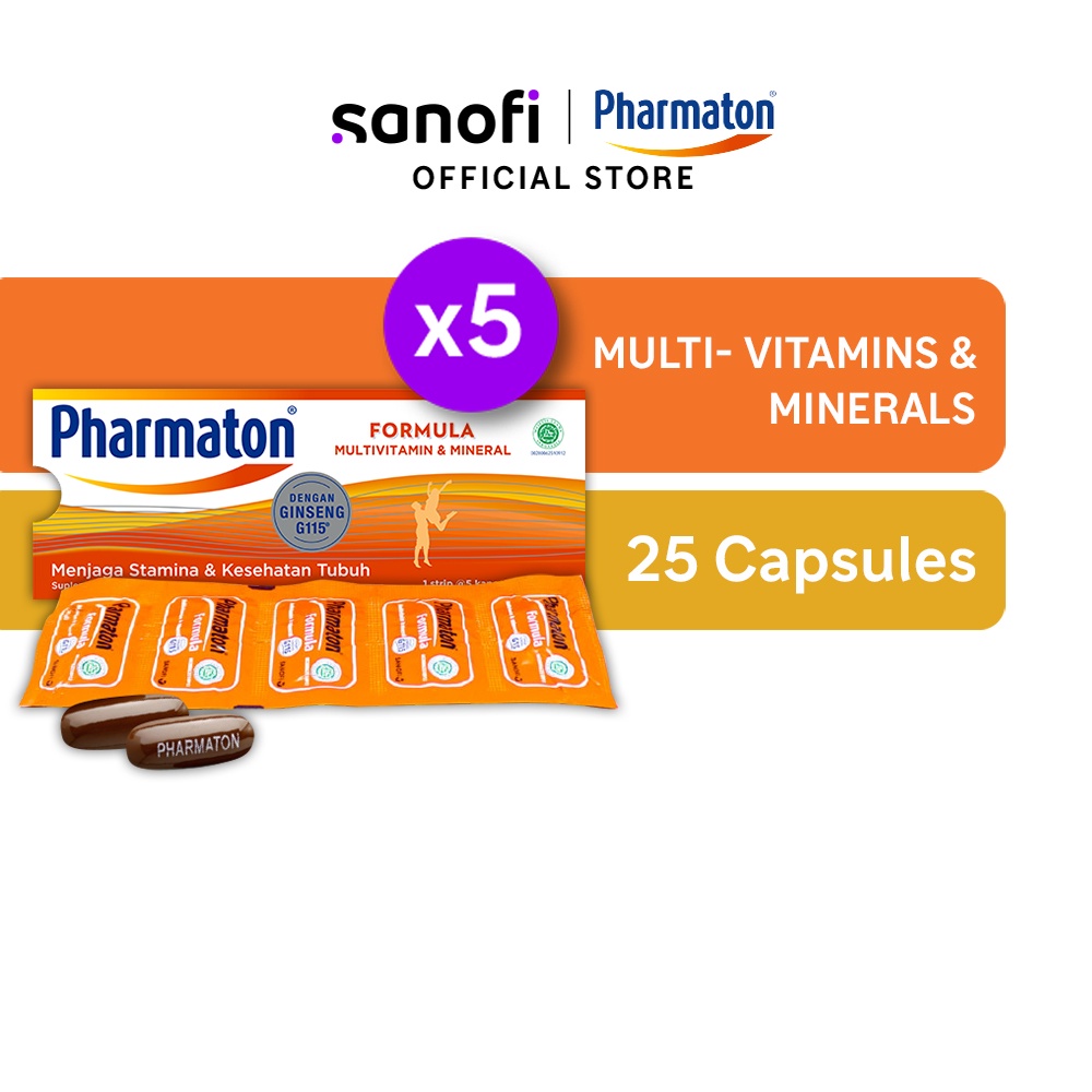 Pharmaton Formula 25s - Multivitamin Jaga Stamina dan Kesehatan