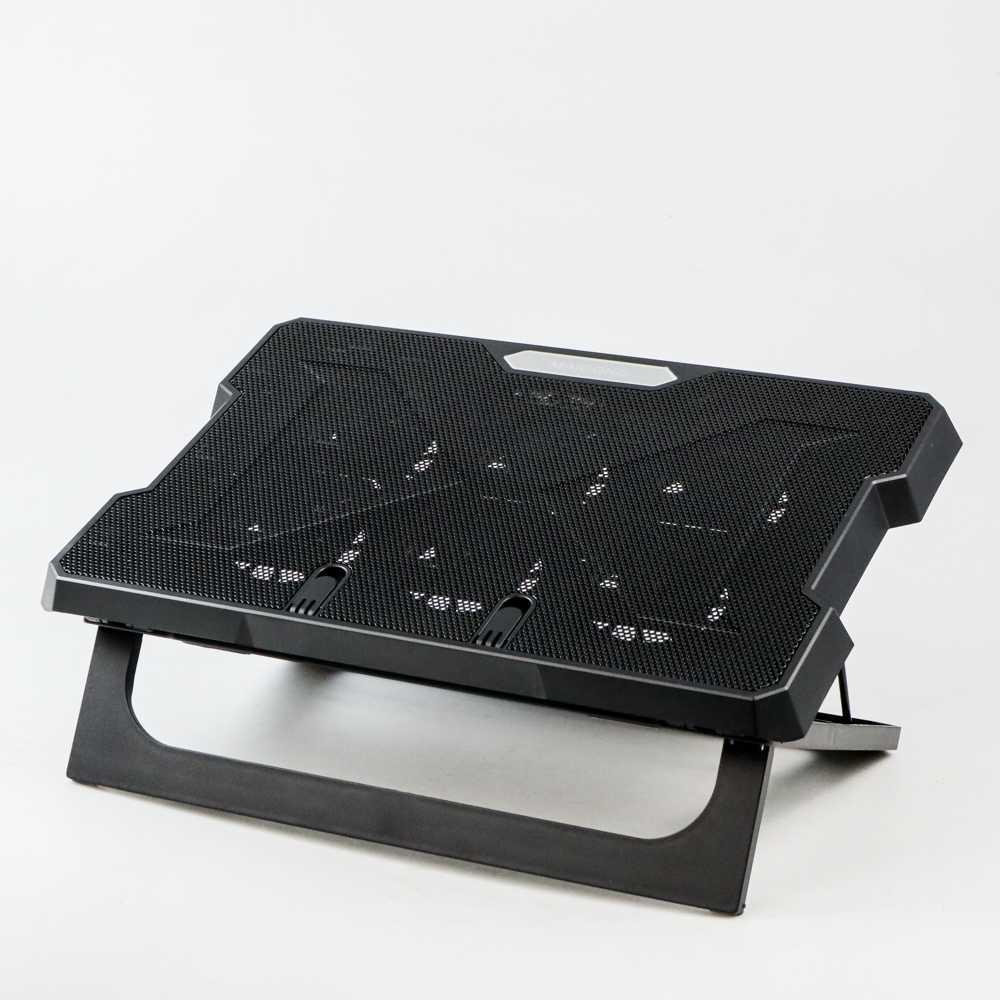 Notebook Cooling Pad Laptop Cooler Base 6 Fan - CR169 - Black