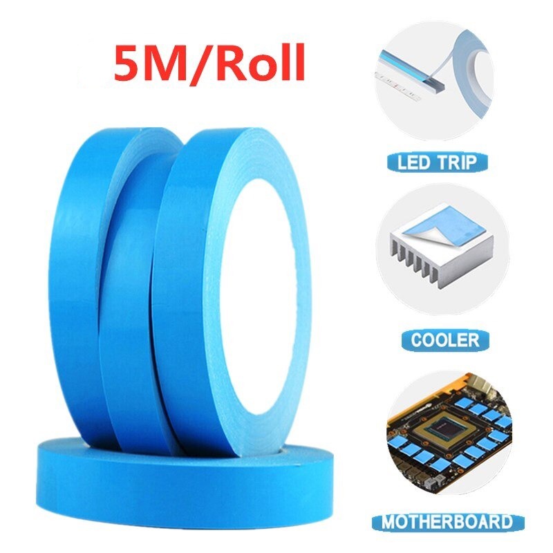 Selotip Double Sided Tape Conductive Adhesive 5 Meter - N08 - Blue