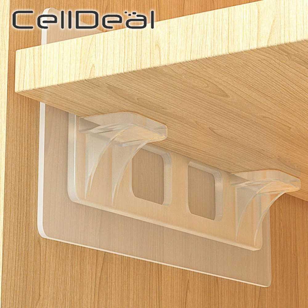 Holder Bracket Siku Penyangga Papan Rak Ambalan Shelf Support Pegs 6 PCS - CD010 - Transparent