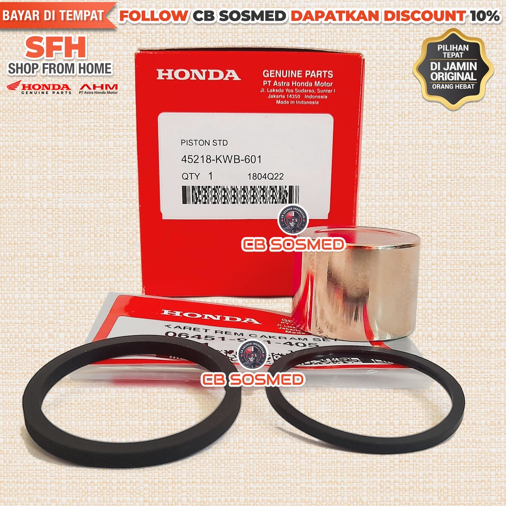 Piston Kaliper Depan Vario Techno 125 O-Ring Seal Kaliper Depan Vario Techno FI Original Honda AHM 4