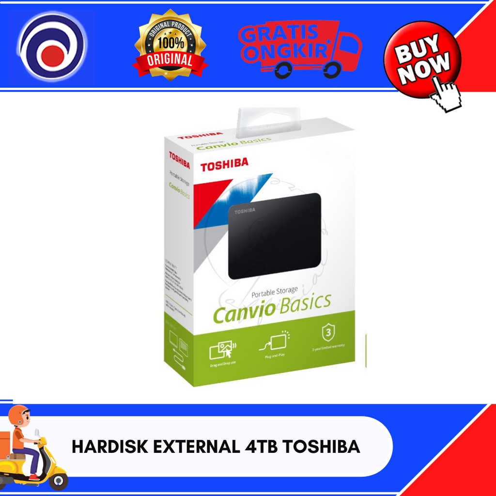 HARDISK EXTERNAL 4TB TOSHIBA