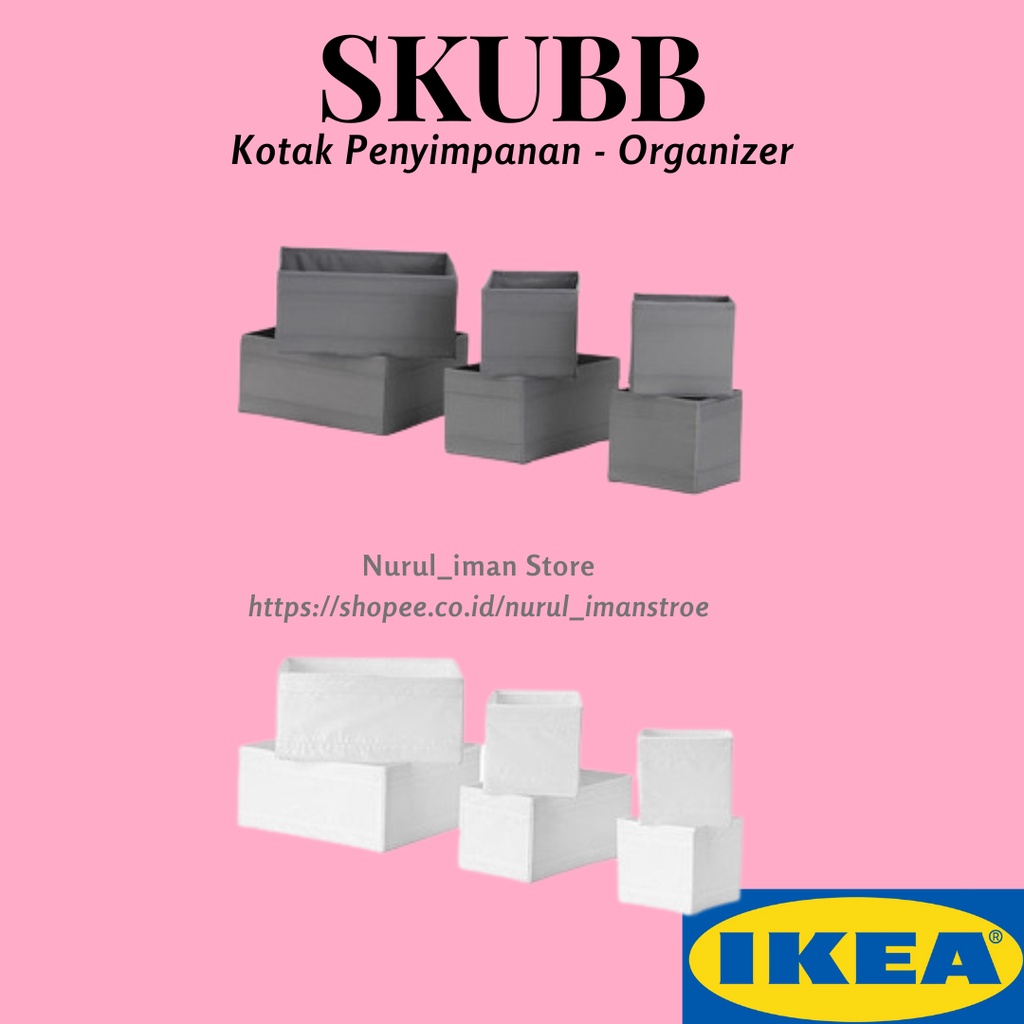 ISI 6 KOTAK TEMPAT PENYIMPANAN ORGANIZER STORAGE BARANG SISIPAN PEMBATAS RAK LACI LEMARI BAJU MAINAN