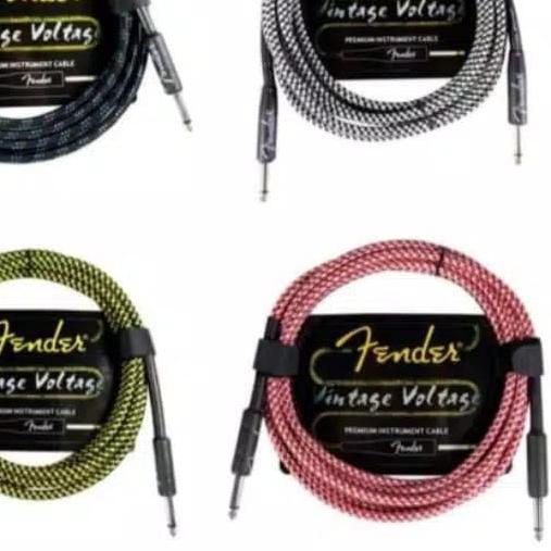 ➱ Kabel Jack Gitar Bass Biola Fender Yamaha Original 3 & 6 Meter ♟