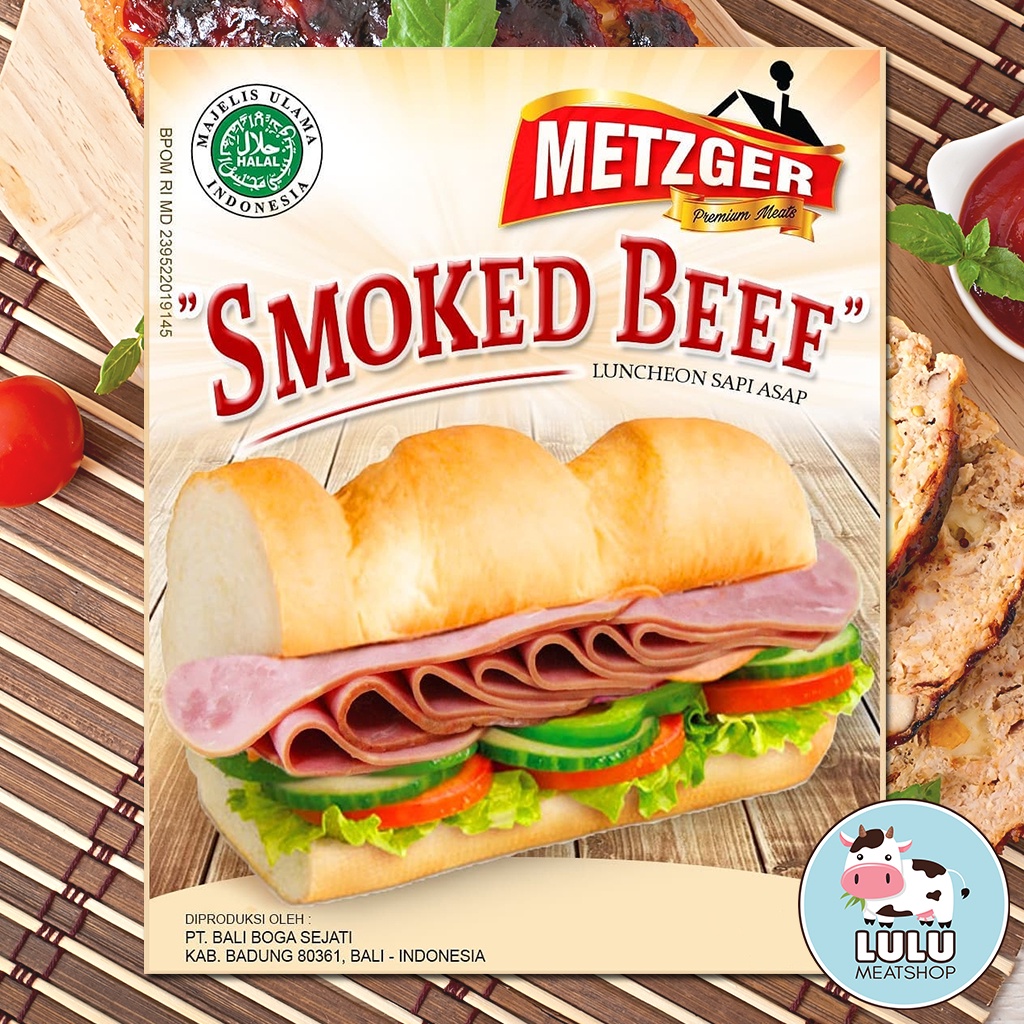 

Smoked Beef Sliced Metzger Luncheon Asap Daging Sapi Premium