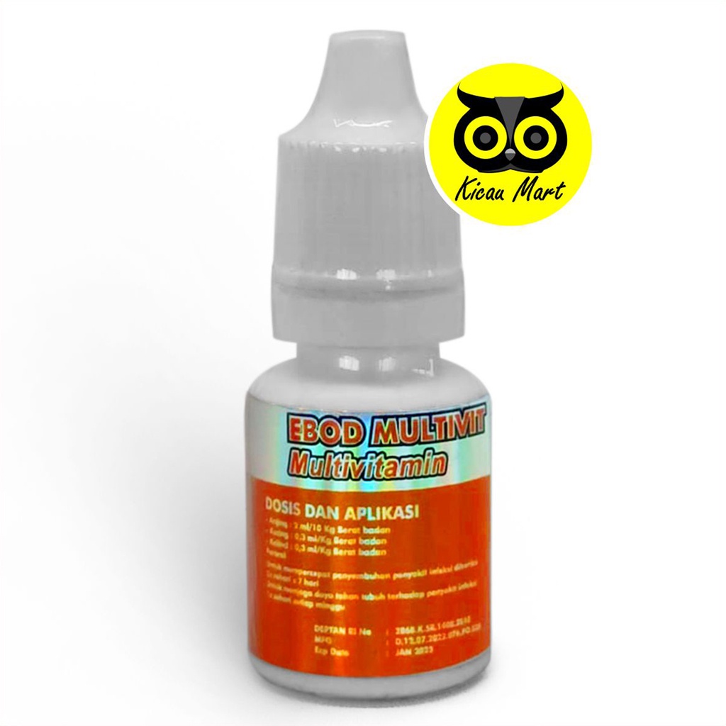 Multivitamin Kucing Ebod Multivit Suplemen Penambah Daya Tahan Tubuh Menjaga Nafsu Makan Kucing Kitten Kelinci Anjing Anabul Obat Vitamin Kucing