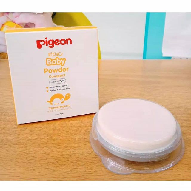 PIGEON Baby Powder Cake Bedak Padat Bayi Chamomile 45Gr Refill