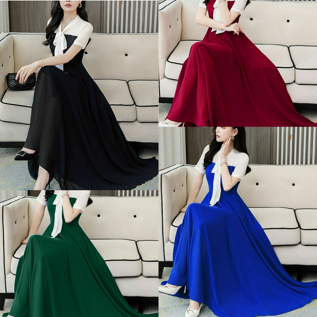 BJfashionwanita / Dress Nero / DRESS / DRESS POLOS / DRESS KOMBINASI / DRESS KOMBINASI POLOS / DRESS