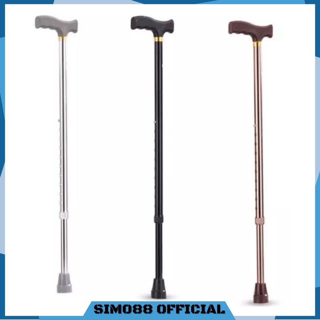 Tongkat Stainless 1 kaki / Tongkat Jalan / Alat Bantu Jalan