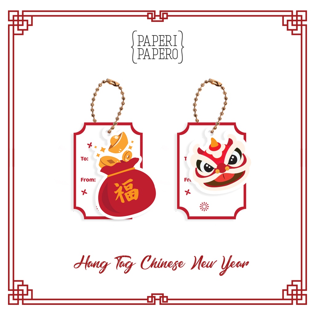 

CNY Hangtag - Hang Tag Imlek Chinese New Year Barongsai Koin