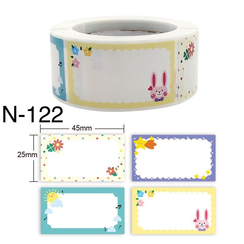 

sticker nama roll gulung [ 1 roll = +/- 350 sticker ]