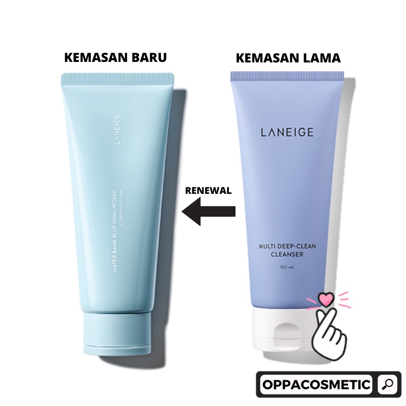 Laneige Multi Deep Clean Cleanser 150ml | Water Bank Blue Hyaluronic Cleansing Foam 150g