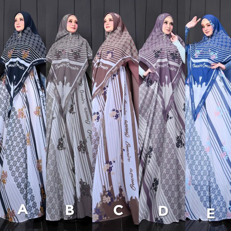 Layla Series Omeiro Syari By Zulfha Iranda Gamis Syar'i Eid Collection Ceruty Import Mix Jersey Kore