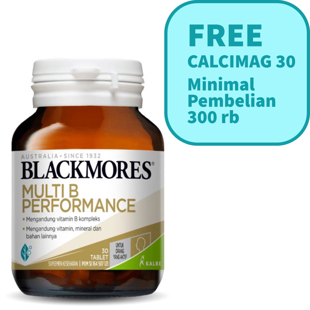 PROMO Blackmores Multi B Performance 30 60 tablet FREE CALCIMAG 30