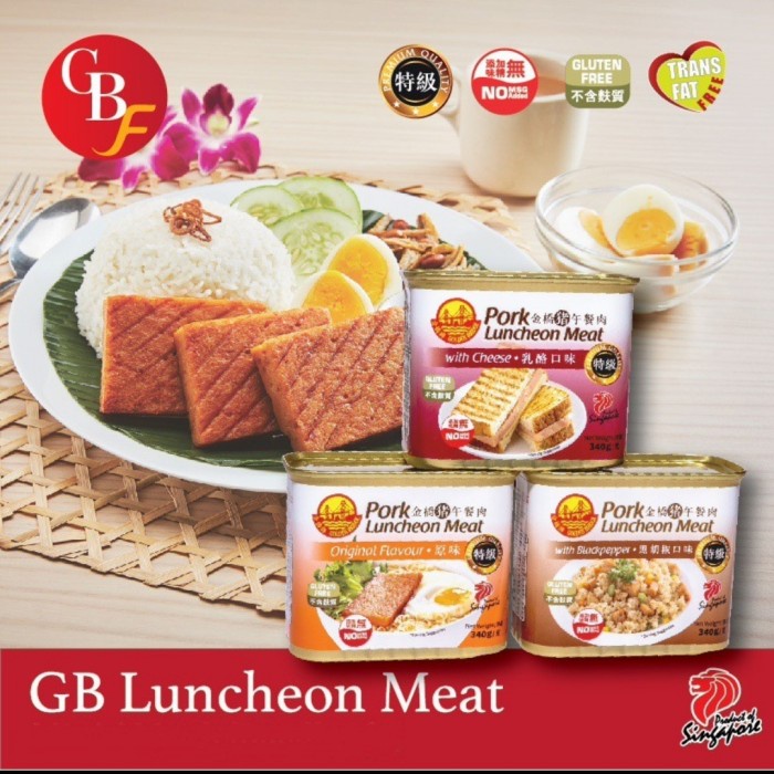 

PORK LUNCHEON MEAT SINGAPORE GOLDEN BRIDGE 340GRAM