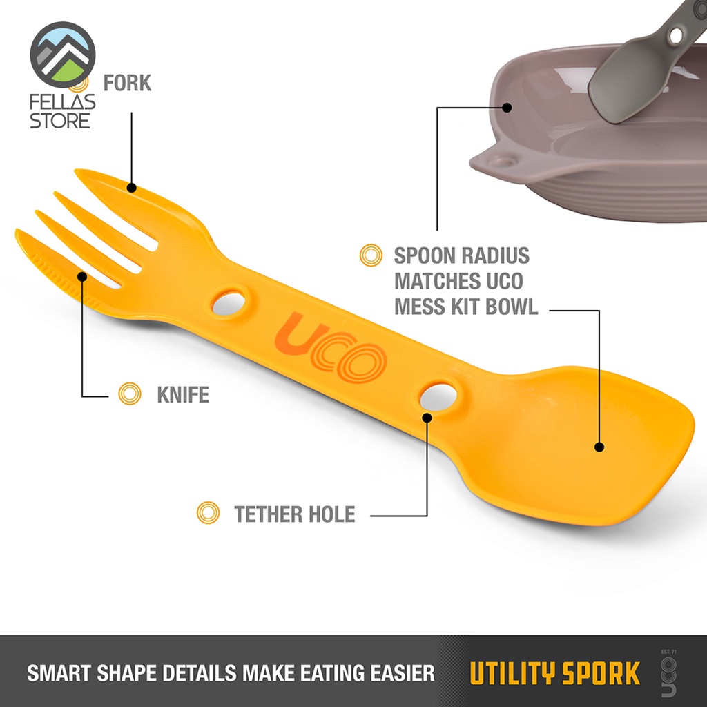 UCO Gear - ECO Utility Spork 2 Pack Mustard