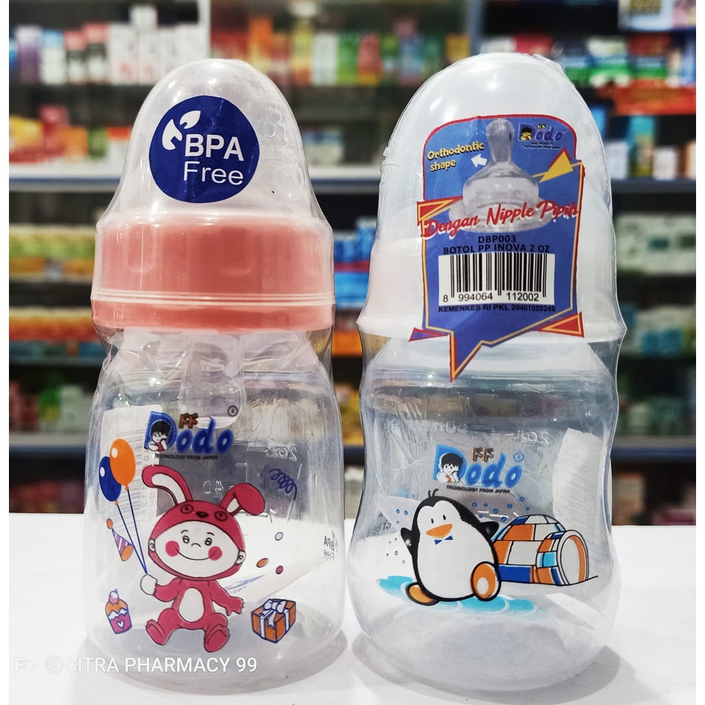 Botol Susu 𝟔𝟎𝐦𝐥 Merk Dodo - Dodo Bottle PP EKO &amp; INOVA