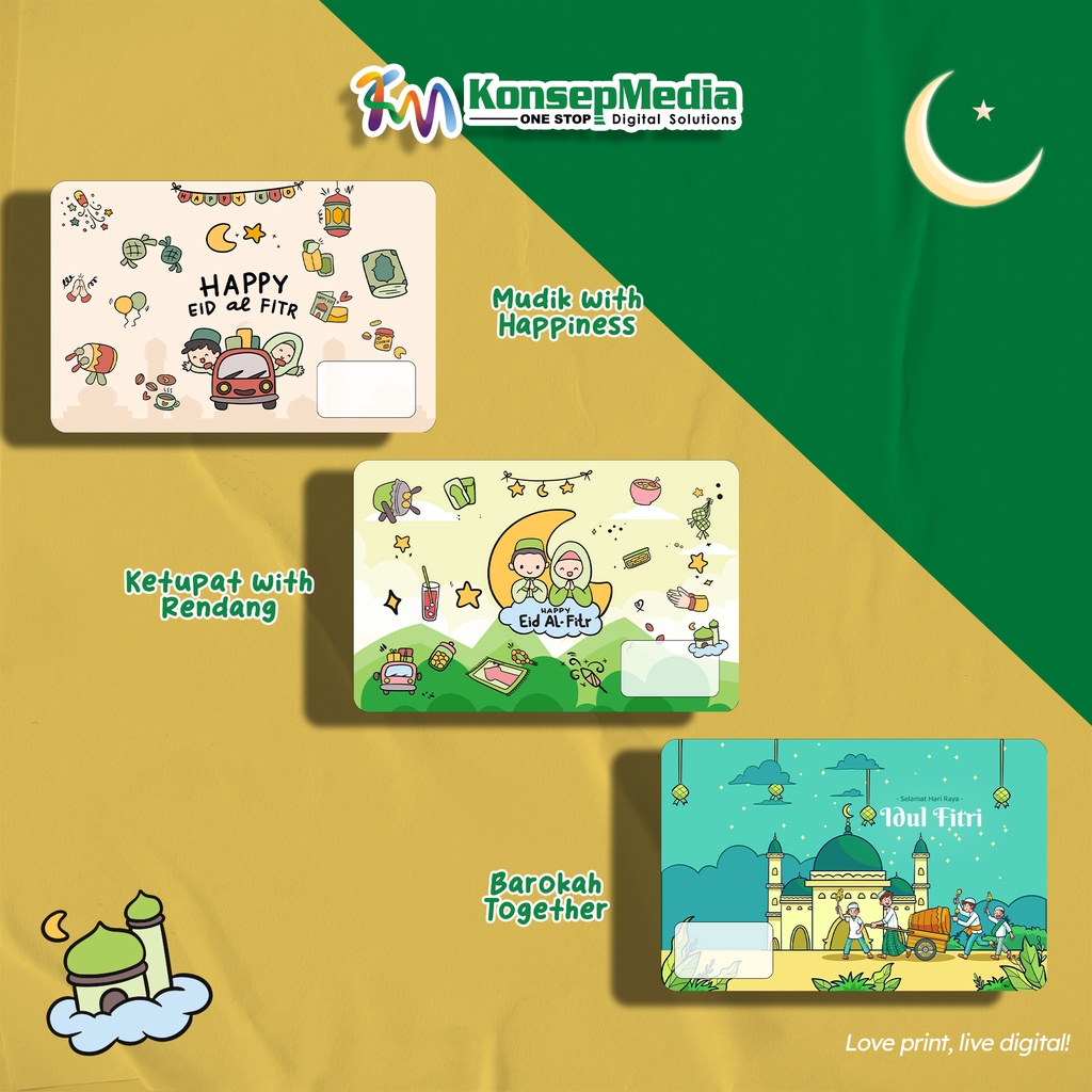 

Kartu Ucapan Idul Fitri | Lebaran Greeting Cards | Idul Fitri Edition