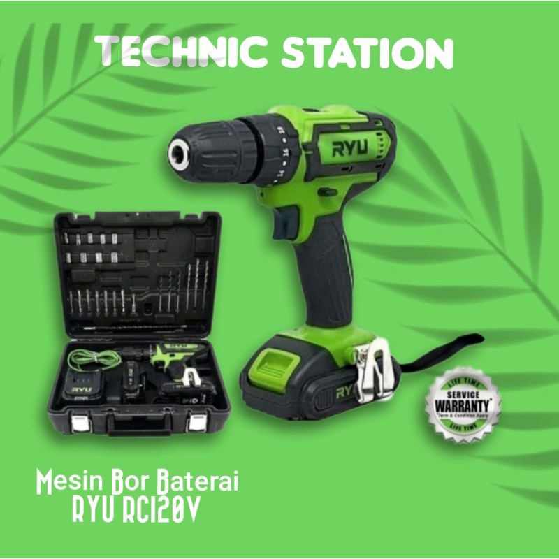 READYCordless Impact Drill Ryu RCI20V / RCI 20V Mesin Bor Baterai RYU