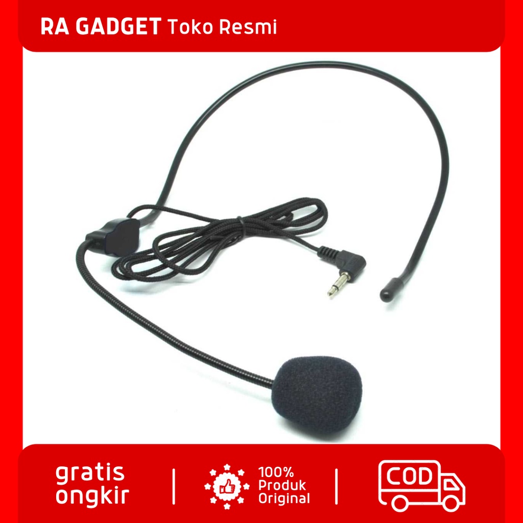 Microphone Style Call Center Omnidirectional 52dB 3.5mm / Headset Microphone Mic Clip On Bando Call 