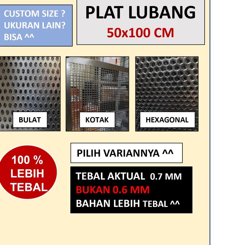 ➳ Plat  - Plat Besi Ram Speaker -  Ram Grill Plat Lubang ♧