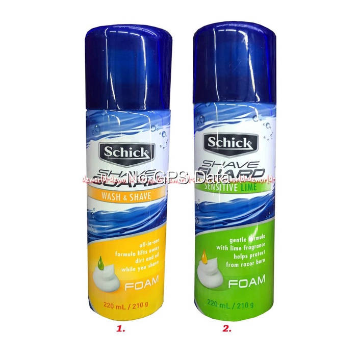 Terlaris Schick Shave Guard Wash Shave Foam Busa Cukur Sick Yellow Kuning 220Ml