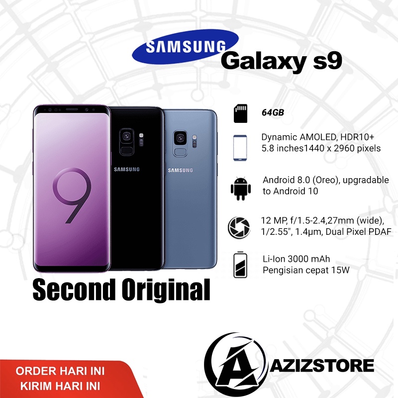 Samsung Galaxy S9 Second Original 100% Mulls Fullset