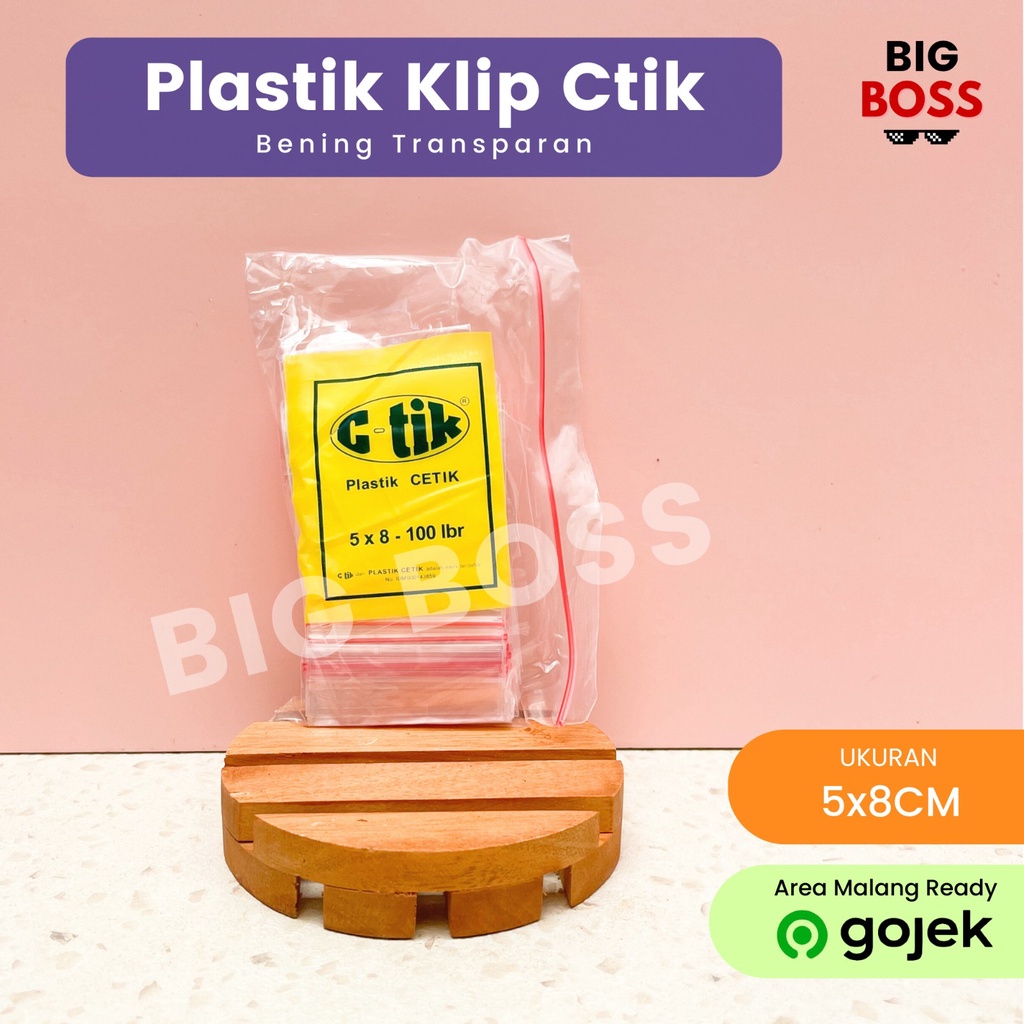 Kantong Plastik Klip Ziplock Bening CTIK