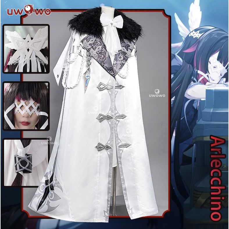 PRE-SALE UWOWO Genshin Impact Columbina Fatui Harbingers Damselette Snezhnaya Cosplay Costume Halloween Christmas Cosplay