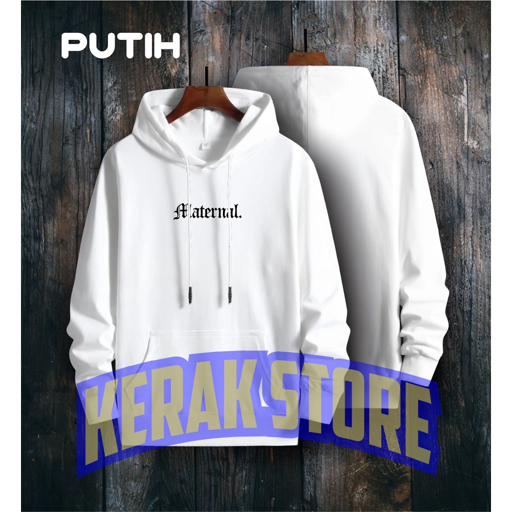 TERMURAH !! COD Jaket Sweater Hoodie Pria Distro maternalOriginal Big Size Jumbo M - XXL