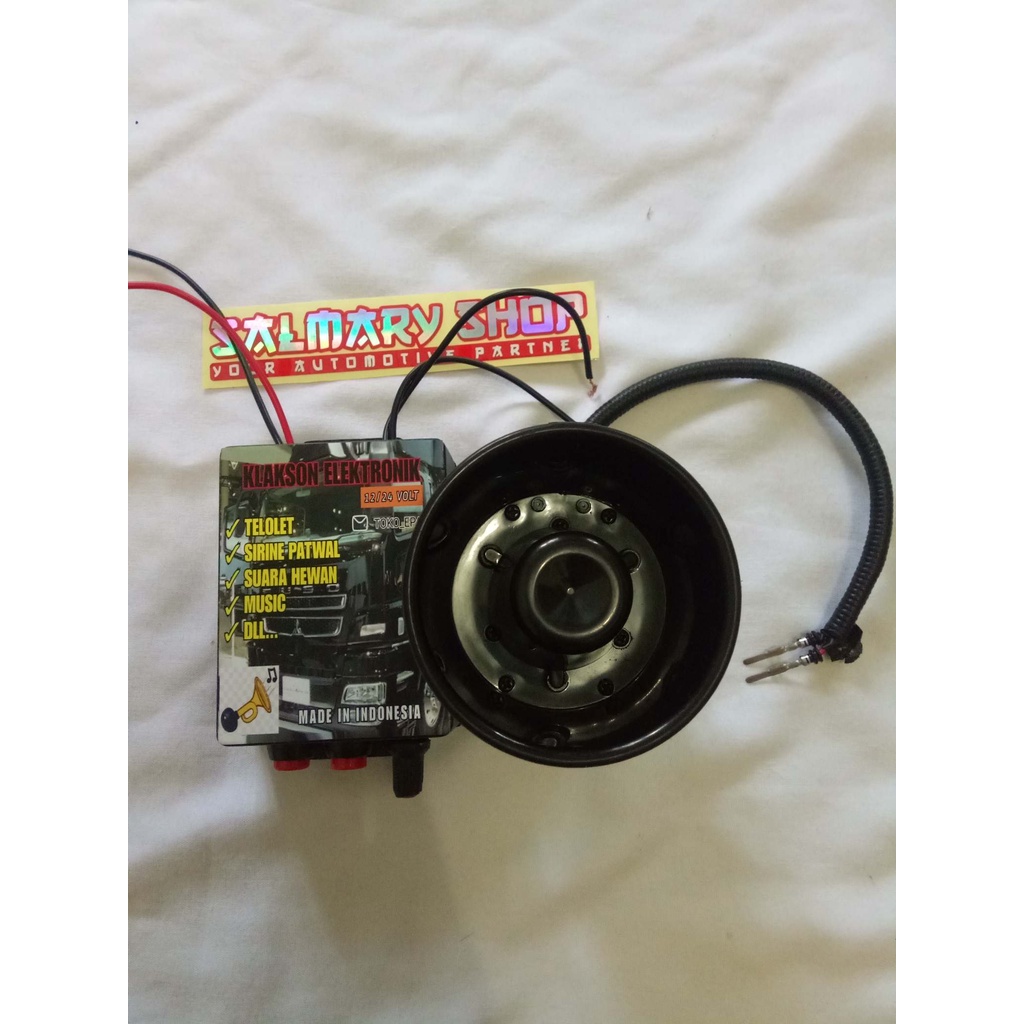EL Klakson Telolet Basuri 24 Volt 24v 12 Volt 12v Bis Bus Truk Canter ELF Klakson Toa Elektrik