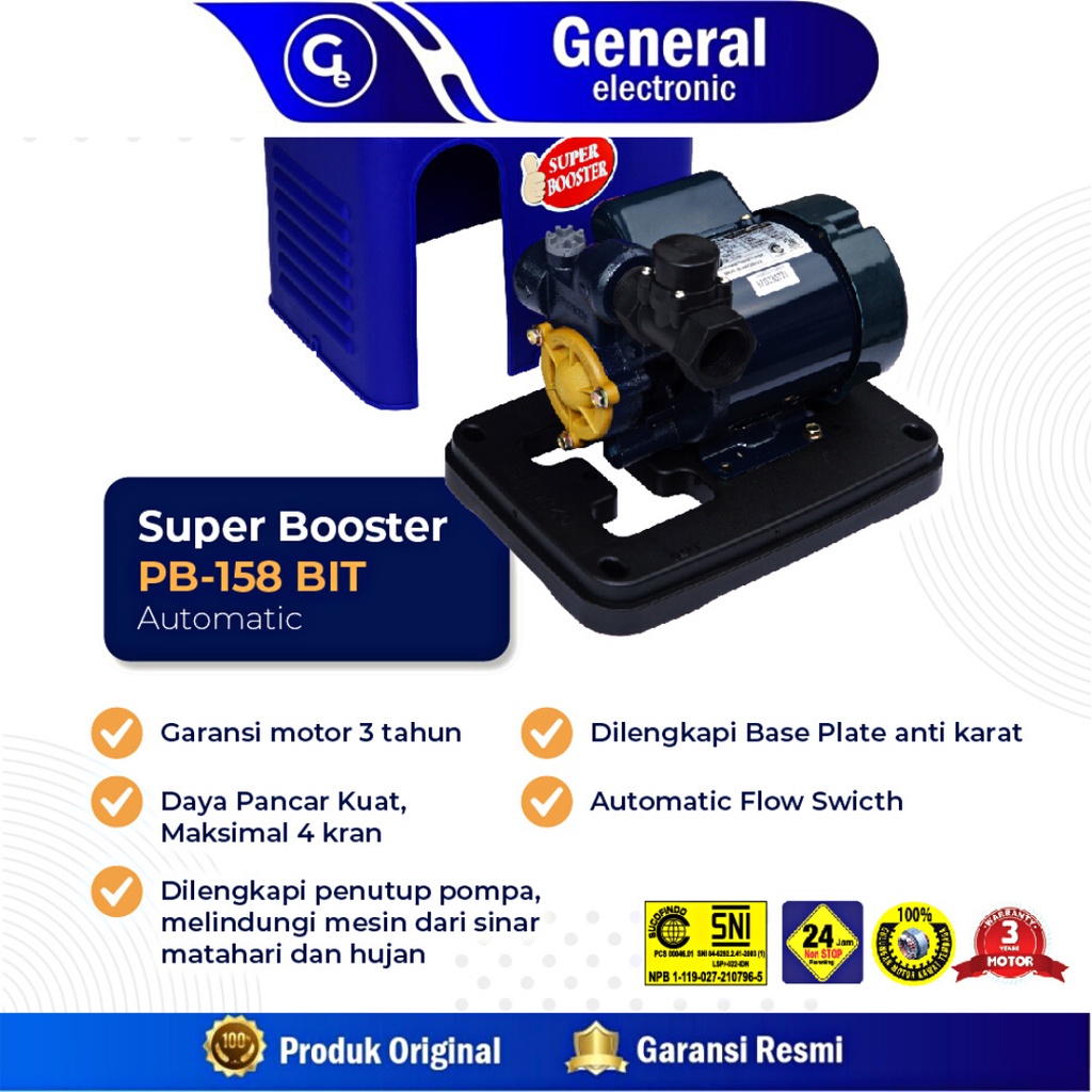 Shimizu Pompa Air Pendorong Booster Pump PB 158 / PB-158 / PB158 BIT