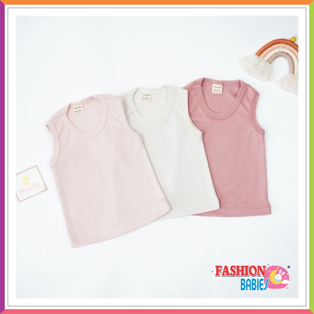 WINTEKU SINGLET BASIC POLOS | ATASAN SINGLET KAOS DALAM ANAK ❤ Fashionbabies ❤