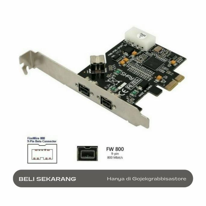 Pci Express Firewire Card 1394B 3Port 9 Pin Chip Ti [Cod]