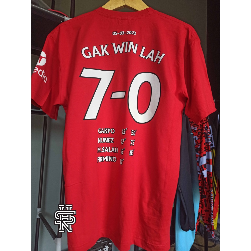 KAOS LIVERPOOL VS MU 7-0 CUSTOM bisa ganti nickname