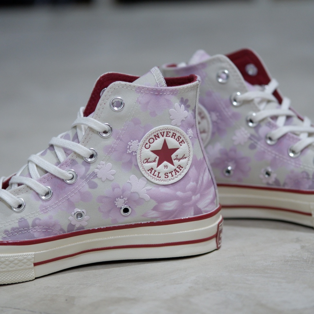 CONVERSE CHUCK TAYLOR 1970S HI EMBRIOIDERED DESERT FLORAL PURPLE