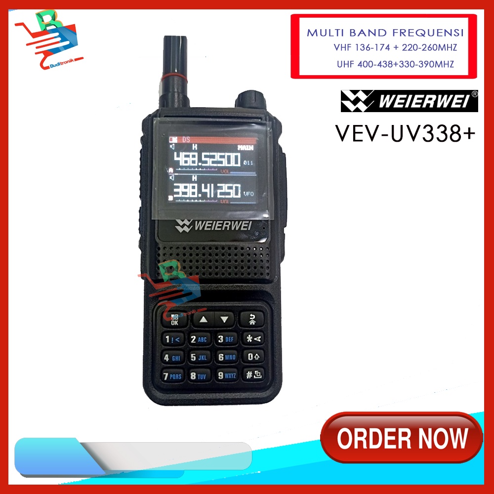 Weierwei Uv-338+ Multi Band 5 Watts / Terbaru Ht Weierwei 4Band Radio