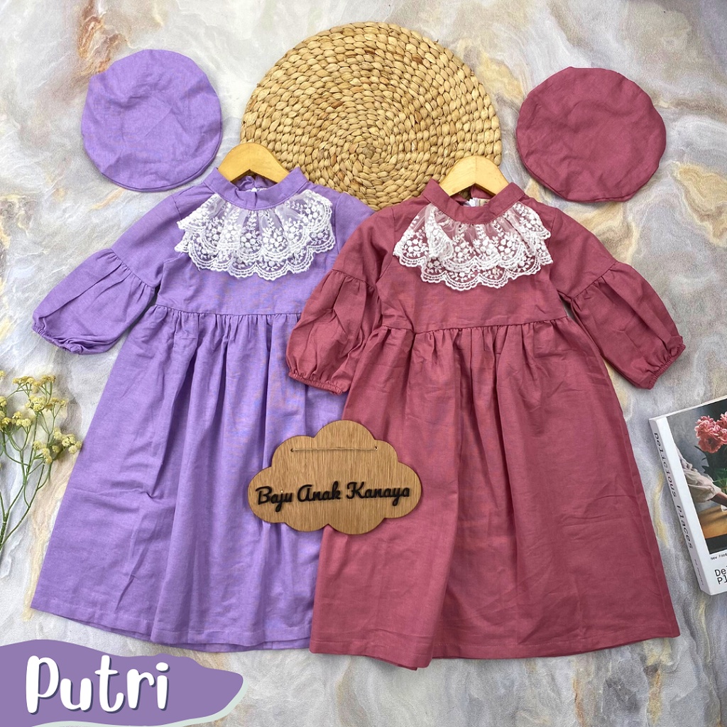 1-4TH GAMIS ANAK PUTRI INCLUDE BARET LONG DRESS ANAK PEREMPUAN GAMIS ANAK PEREMPUAN