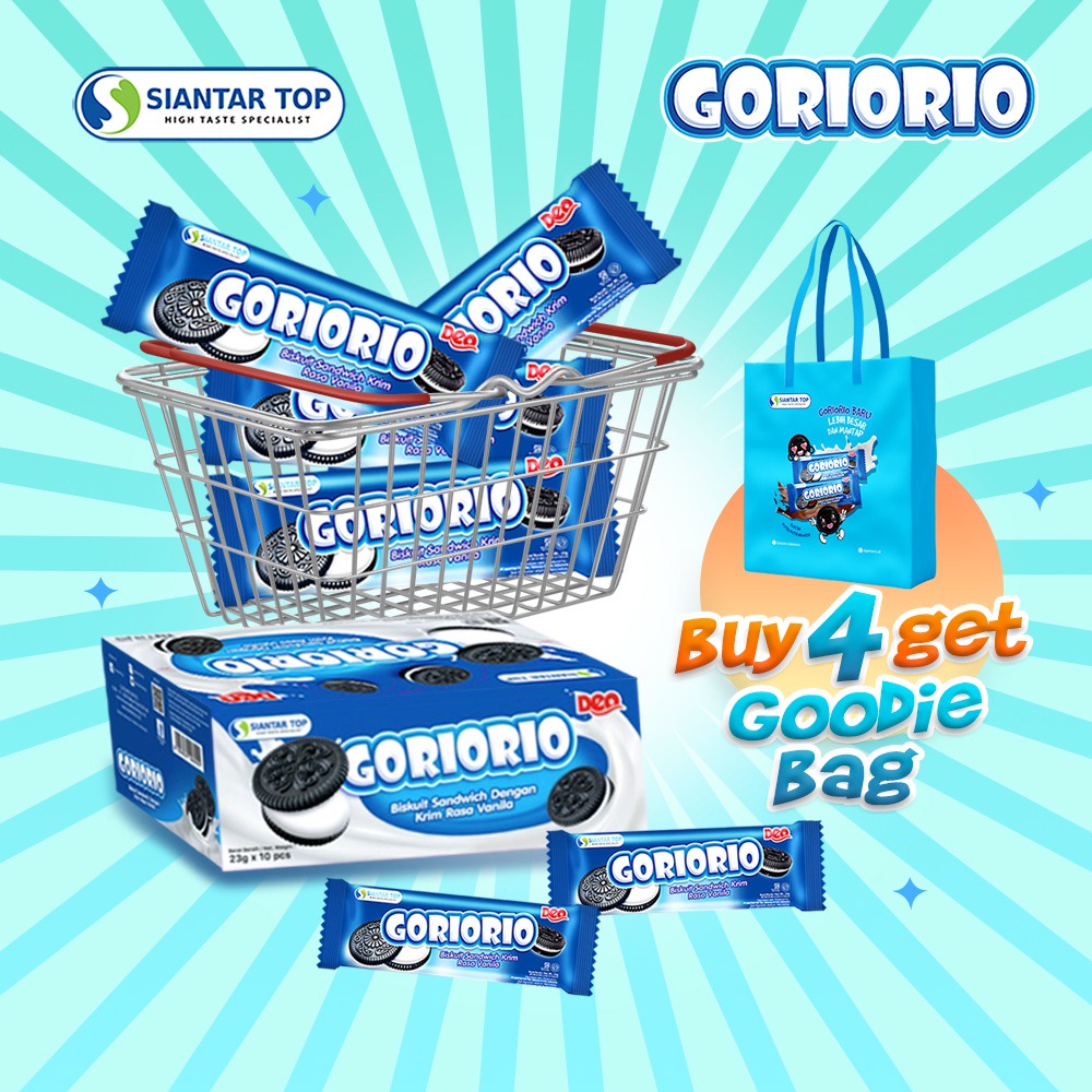 

Buy 4 Goriorio Coklat 10 PCS x 23 gr Get Goodie Bag - SIANTARTOP