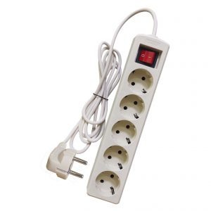 STOP KONTAK 5 LUBANG 3 METER SAKLAR COLOKAN LISTRIK 5 LUBANG 3 METER SAKLAR